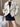 Women's Loose Fit Wool Coat - Long Sleeve Lapel Jacket for Autumn Winter